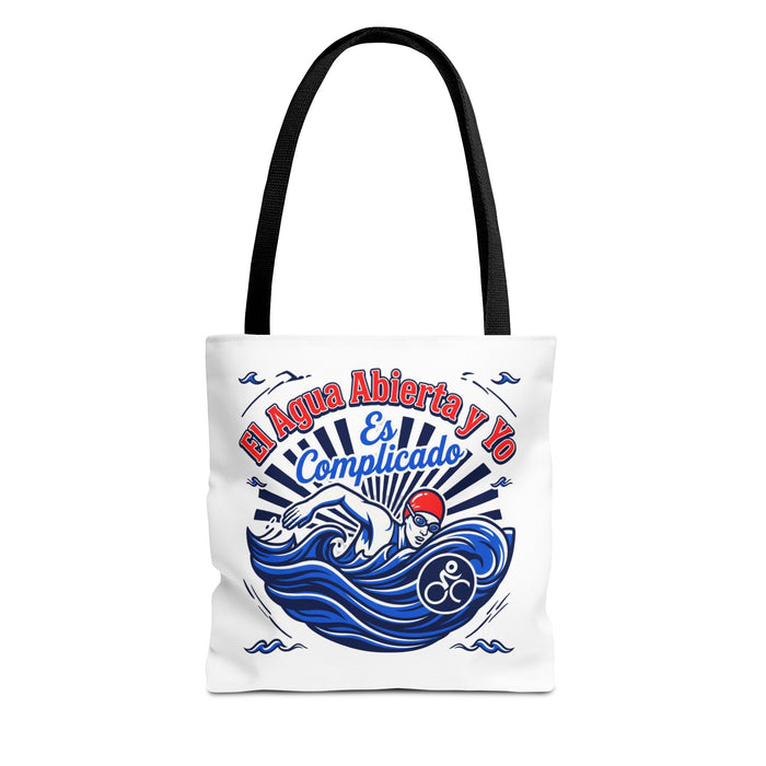 Tote Bag — Spanish Swim Design “El Agua Abierta y Yo” Open Water Swimming Tote