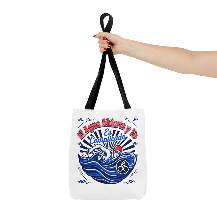 Tote Bag — Spanish Swim Design “El Agua Abierta y Yo” Open Water Swimming Tote