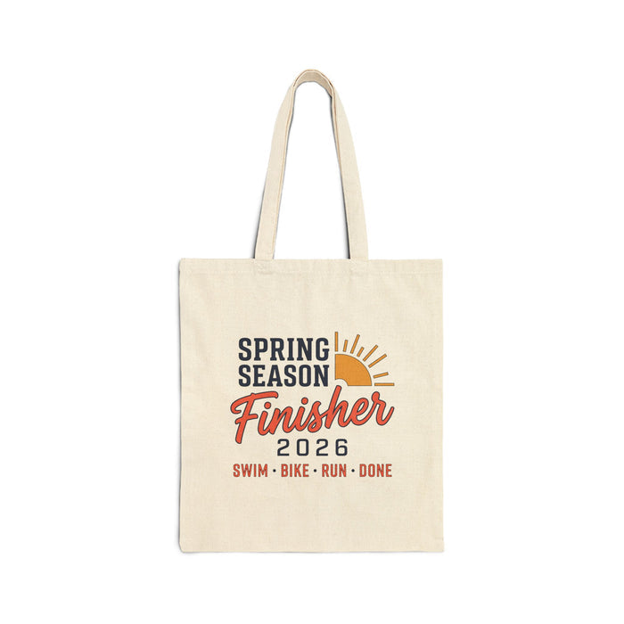 Tote Bag — Spring Season Finisher 2026 Tote (Swim · Bike · Run)