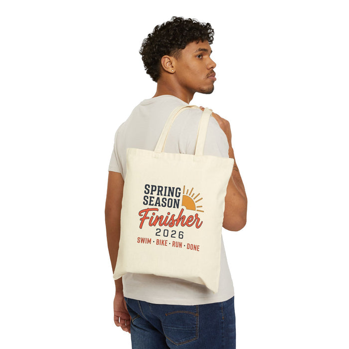 Tote Bag — Spring Season Finisher 2026 Tote (Swim · Bike · Run)