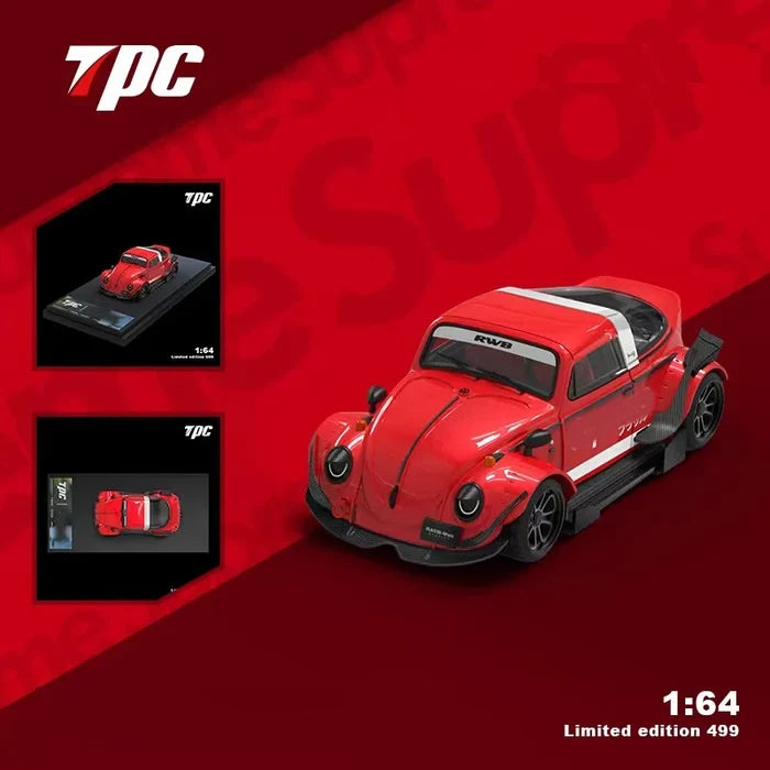 TPC 1:64 RWBbeetle SupRed limited499 Diecast Model Car