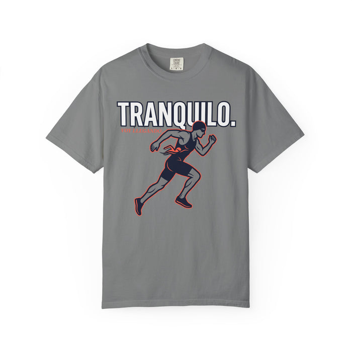 Tranquilo Runner T-Shirt — Graphic Running Tee with 'TRANQUILO' Text