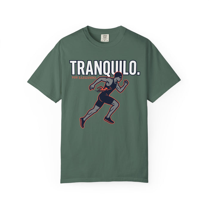 Tranquilo Runner T-Shirt — Graphic Running Tee with 'TRANQUILO' Text