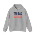 Tri Dad Hoodie - "Faster Than Your Mom's Boyfriend" Funny Triathlon Dad Sweatshirt