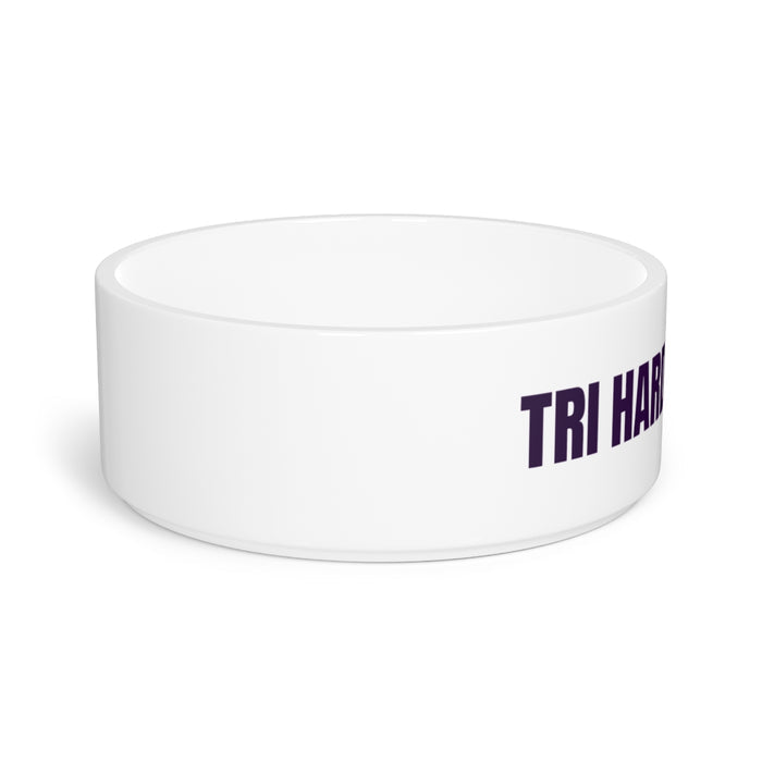 Tri Hard. Pet Dogs. bowl ceramic