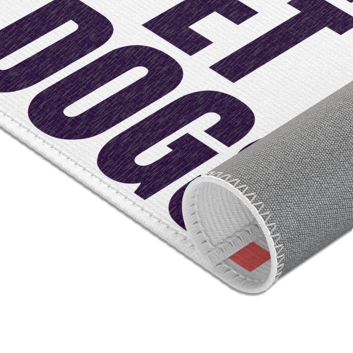 Tri Hard. Pet Dogs. Transition Mat — Triathlon Dog Lover Area Rug