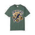 Tri-ing My Best Triathlon T-Shirt — Funny Triathlete Running, Cycling & Swimming Tee