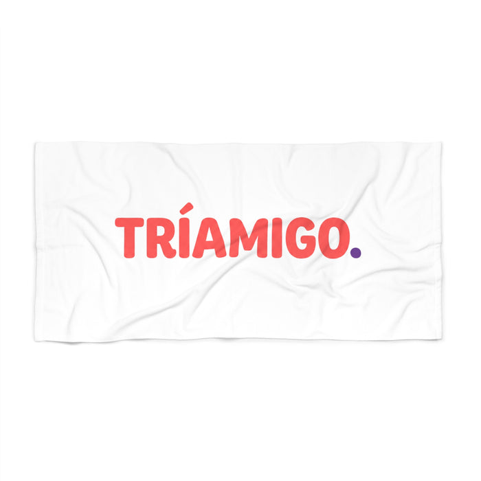Triámigo Beach Towel – Bold Spanish Friendship Beach Towel