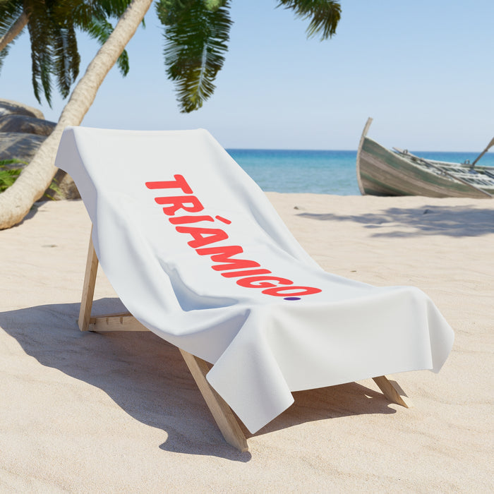 Triámigo Beach Towel – Bold Spanish Friendship Beach Towel