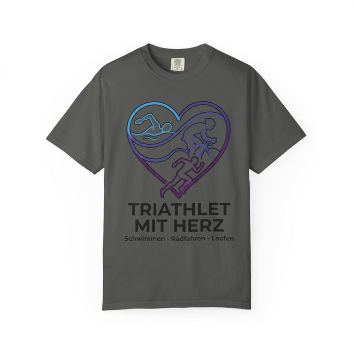 Triathlet Mit Herz T-Shirt — Schwimmen Radfahren Laufen