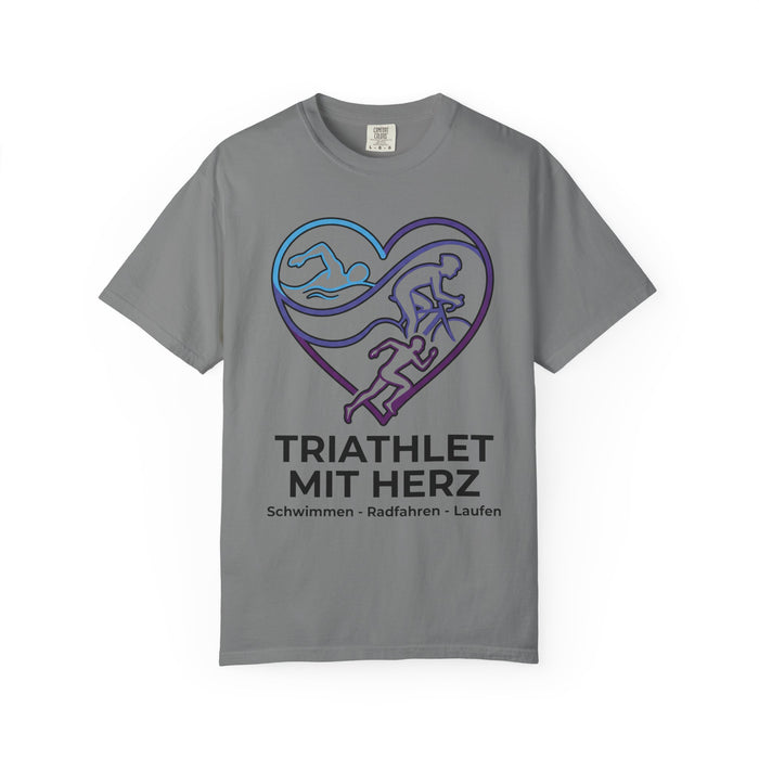 Triathlet Mit Herz T-Shirt — Schwimmen Radfahren Laufen