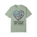 Triathlet Mit Herz T-Shirt — Schwimmen Radfahren Laufen