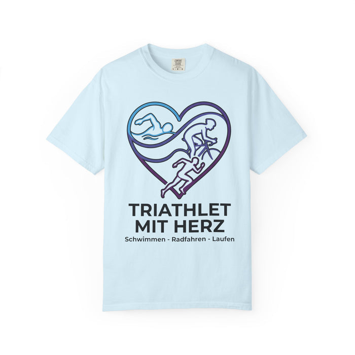 Triathlet Mit Herz T-Shirt — Schwimmen Radfahren Laufen