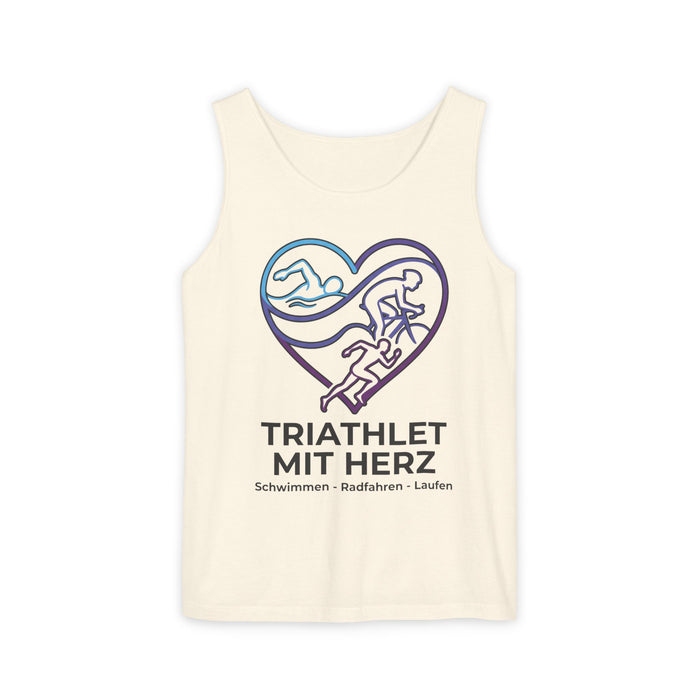 Triathlet mit Herz Tank Top — Swim · Bike · Run Graphic Tank
