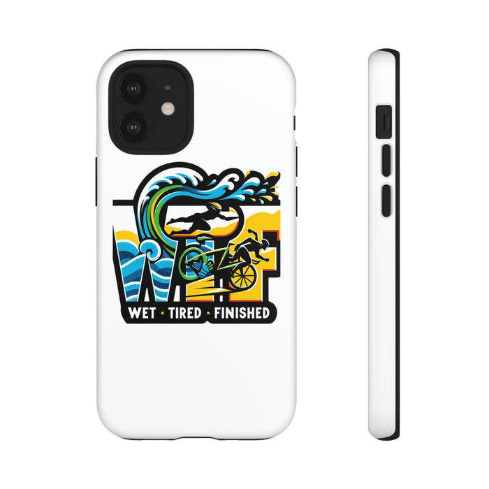 Triathlete Custom Phone Case - detail view for triathlon