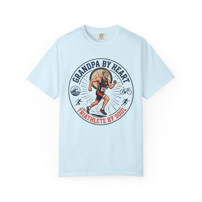 Triathlete Grandpa T-Shirt — "Grandpa By Heart, Triathlete By Soul"