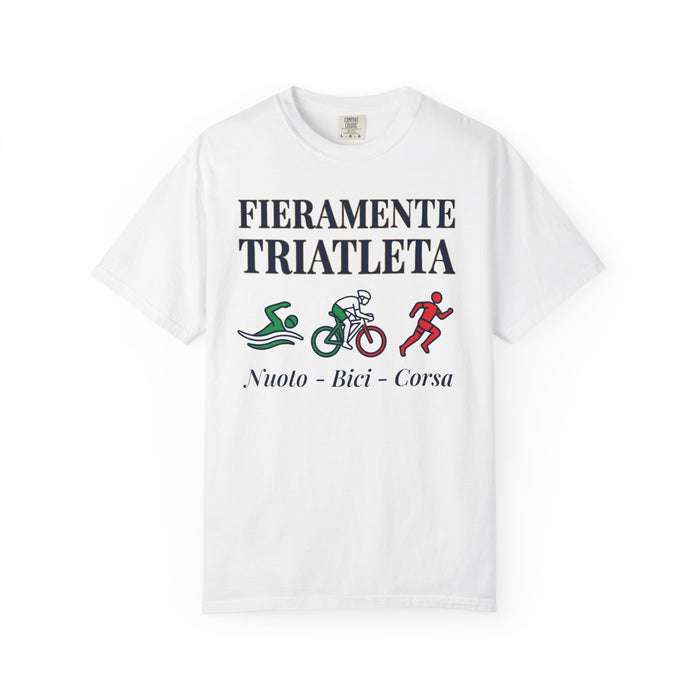 Triathlete T-Shirt "Fieramente Triatleta" – Nuoto, Bici, Corsa