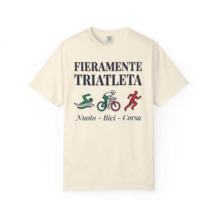 Triathlete T-Shirt "Fieramente Triatleta" – Nuoto, Bici, Corsa