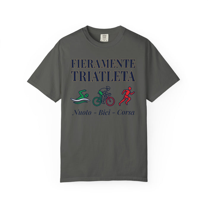 Triathlete T-Shirt "Fieramente Triatleta" – Nuoto, Bici, Corsa