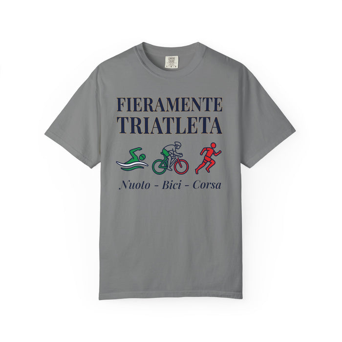 Triathlete T-Shirt "Fieramente Triatleta" – Nuoto, Bici, Corsa