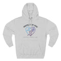 Triathlete With Heart Hoodie — Triathlon Swim Bike Run Pullover