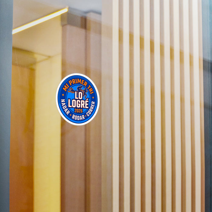 Triathlon Achievement Vinyl Sticker "Mi Primer Tri — Lo Logré 2026"
