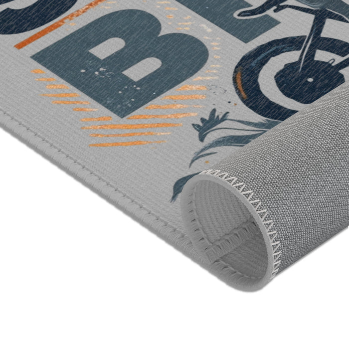 Triathlon Area Rug - Polyester Chenille - Home Decor - detail view