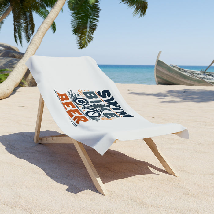 Triathlon Beach Towel 30x60 (76x152 cm) - Home Decor - alternate view
