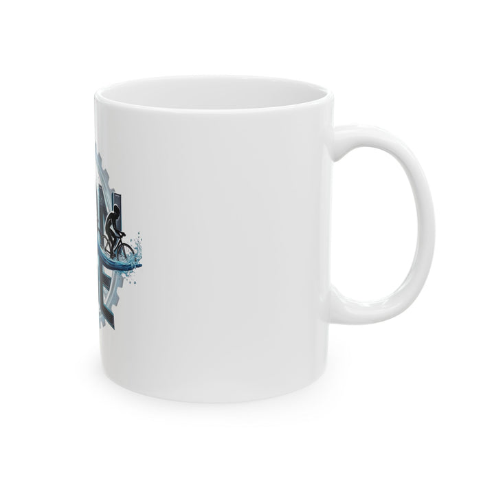Triathlon Ceramic Mug - size chart