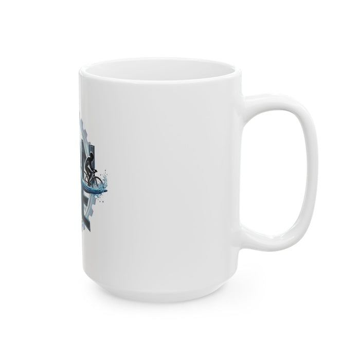 Triathlon Ceramic Mug - size chart
