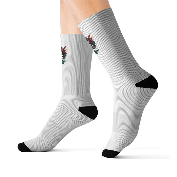 Triathlon Christmas Crew Socks - All Over Prints