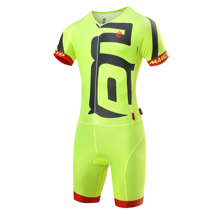 Triathlon Competition Jumpsuit with Raglan Sleeves - Wearables