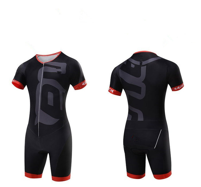 Triathlon Competition Jumpsuit with Raglan Sleeves - Wearables - lifestyle view