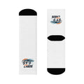 Triathlon Crew Socks Quick-Dry Cushioned Sole Seamless Toe - All Over Prints