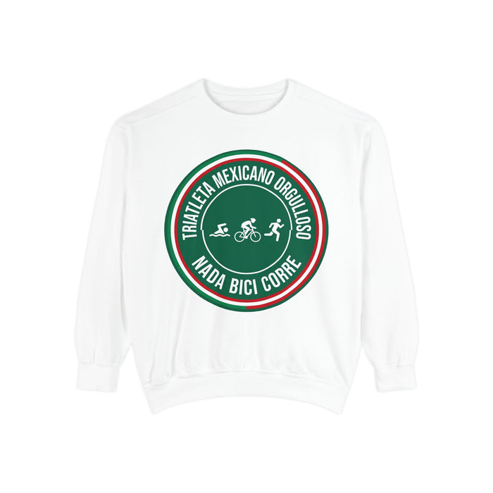 Triathlon Crewneck Sweatshirt - Triatleta Mexicano Orgulloso | Swim Bike Run Mex - Quick-Dry Training Top