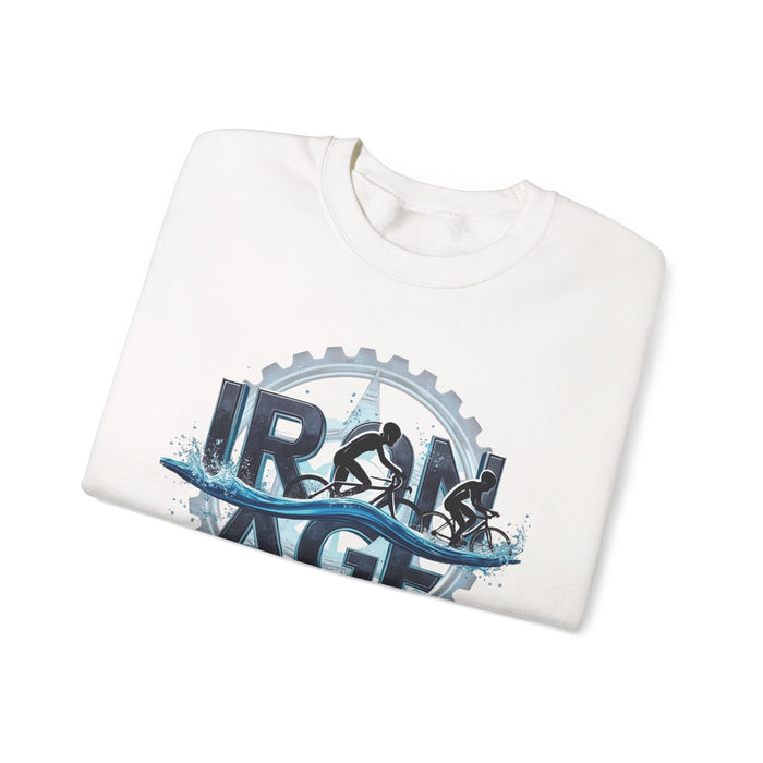 Triathlon Crewneck Sweatshirt by Gildan - lifestyle view