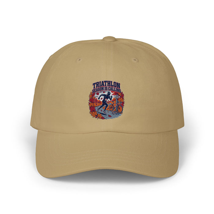 Triathlon Dad Cap — Vintage Triathlete Running, Biking & Swimming Baseball Hat