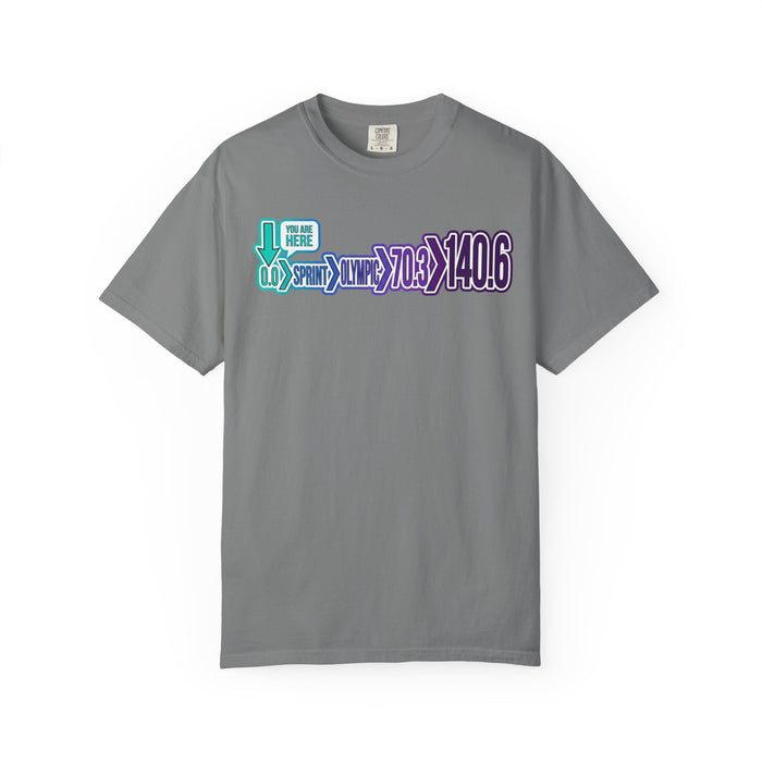 Triathlon Distance Graphic T-Shirt — 70.3 & 140.6 Race Shirt