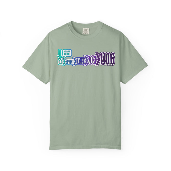 Triathlon Distance Graphic T-Shirt — 70.3 & 140.6 Race Shirt