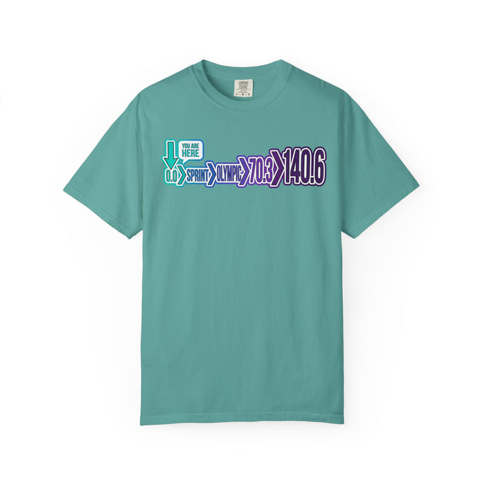 Triathlon Distance Graphic T-Shirt — 70.3 & 140.6 Race Shirt