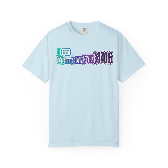 Triathlon Distance Graphic T-Shirt — 70.3 & 140.6 Race Shirt