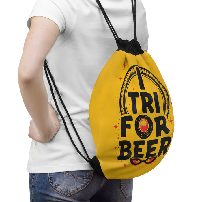 Triathlon Drawstring Bag - I Tri - Bags - lifestyle view