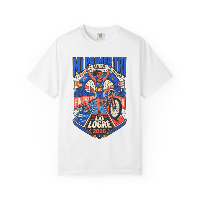 Triathlon Finisher T‑Shirt — "Mi Primer Tri: Lo Logré 2026"