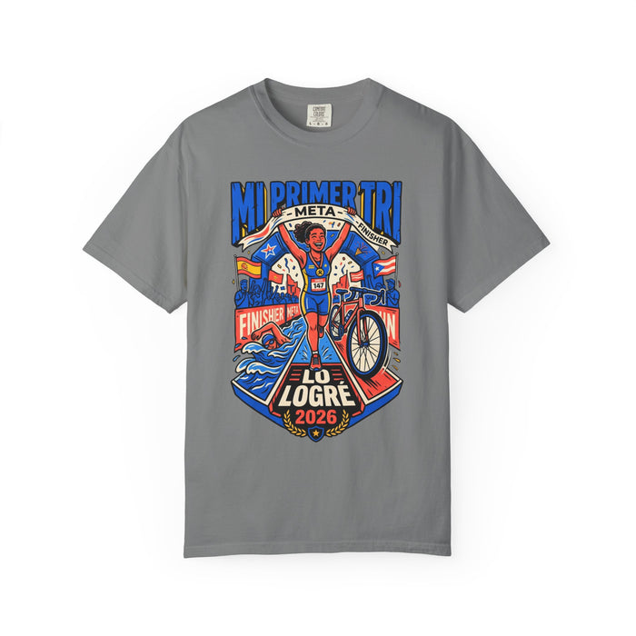 Triathlon Finisher T‑Shirt — "Mi Primer Tri: Lo Logré 2026"