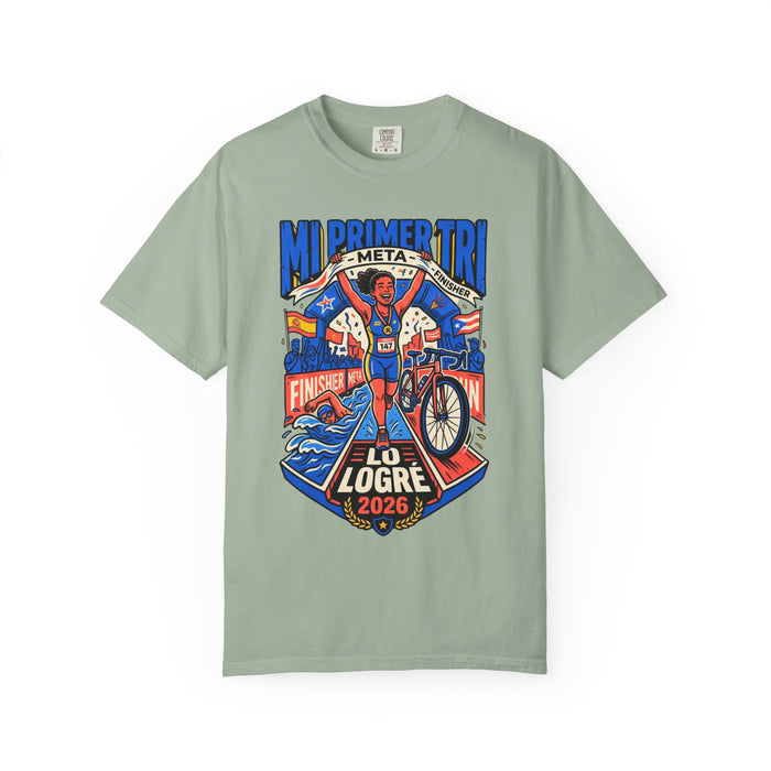 Triathlon Finisher T‑Shirt — "Mi Primer Tri: Lo Logré 2026"
