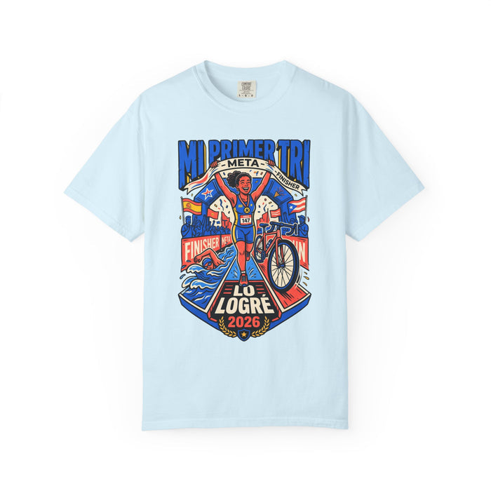 Triathlon Finisher T‑Shirt — "Mi Primer Tri: Lo Logré 2026"