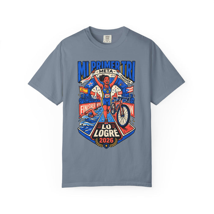 Triathlon Finisher T‑Shirt — "Mi Primer Tri: Lo Logré 2026"
