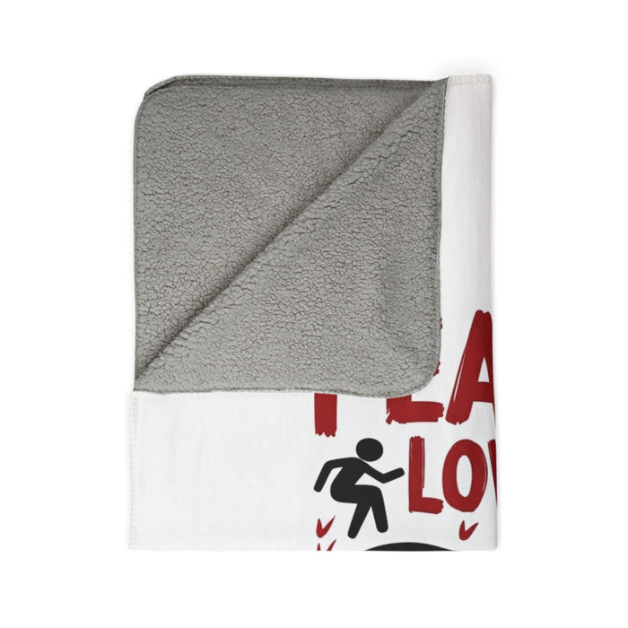 Triathlon Fleece Sherpa Blanket 50x60 Cozy Recovery Wear - Home Decor - size chart