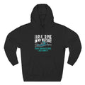 Triathlon Hoodie — "I Love to Pee in My Wetsuit" Funny Triathlete Pu