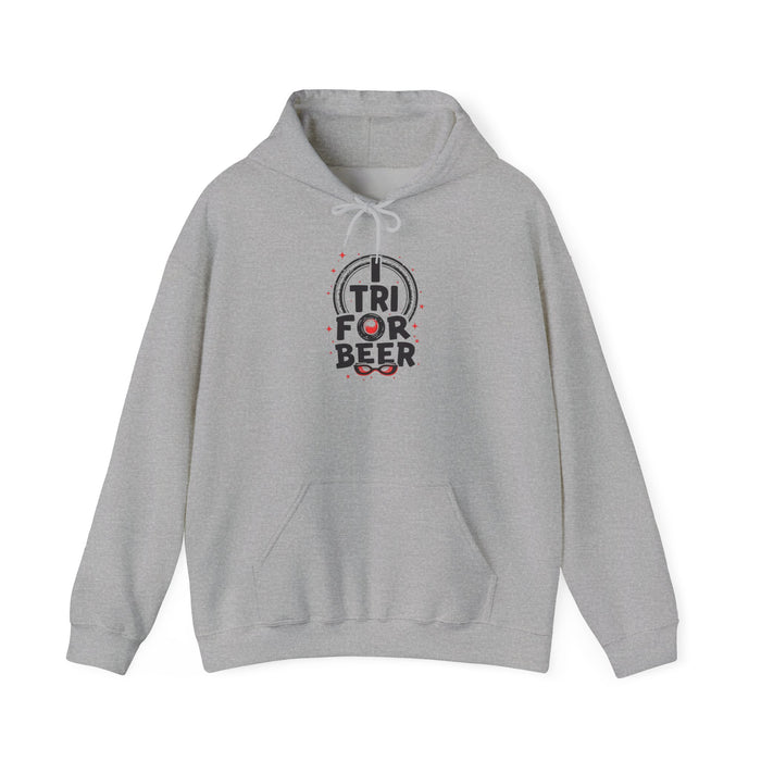 Triathlon Hoodie Tri For Beer - detail view